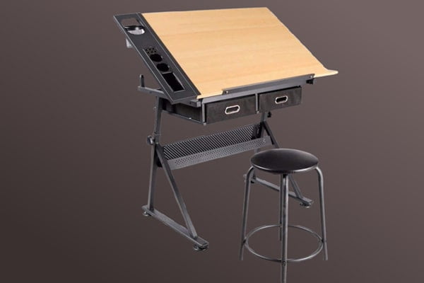 What are the features of a professional drawing table?