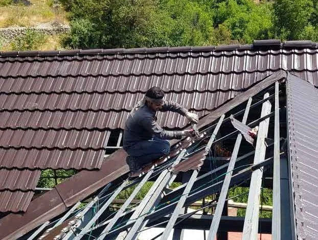 What is a gable roof?