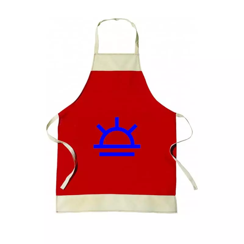 Why should the kitchen apron be made of waterproof fabric